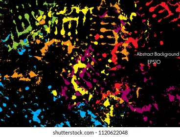 abstract vector splatter color design background. illustration vector design
