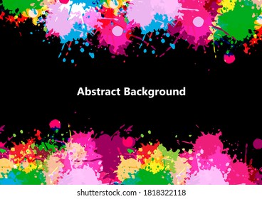 diseño abstracto de color de plaqueta vectorial sobre fondo de color negro. diseño vectorial de ilustración