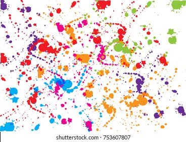 abstract vector splatter color design background. illustration vector design.