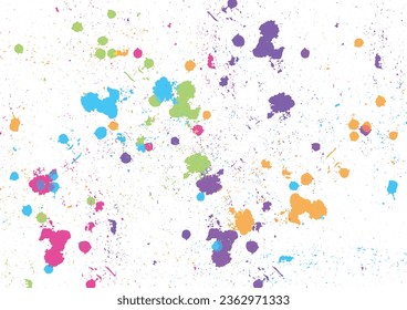 Abstract vector splatter color isolate background design. illustration vector design.