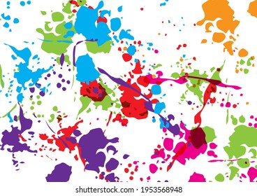 Abstract vector splatter color isolated background design. illustration vector design.