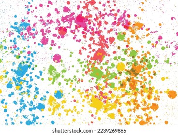 Abstract vector splatter color isolated background design. illustration vector design.