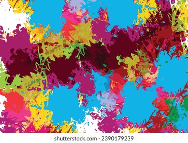 Abstract vector splatter multicolor background design. splash background. illustration vector design.