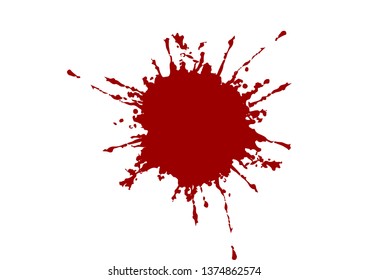 Abstract Vector Splatter Red Color Background Stock Vector (Royalty ...