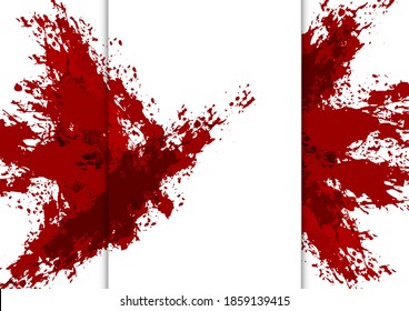 abstract vector splatter red color isolated background. illustration vector design