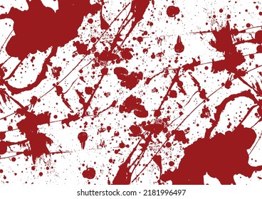 Abstract vector splatter red color isolated background design. illustration vector design.