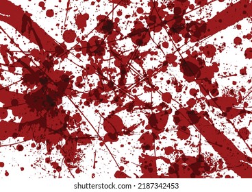 Resumen del diseño de fondo aislado de color rojo con salpicadura vectorial. diseño vectorial de ilustración.