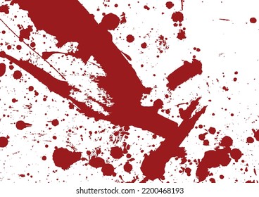 Abstract Vector splatter red color isolated background. illustration vector design