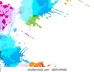 abstract vector splatter water color design background. Vector illustration design