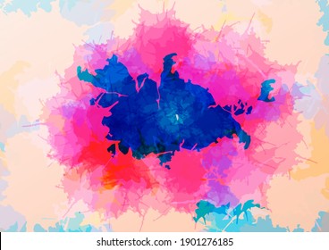 Abstract vector splatter watercolor background design. illustration vector design.