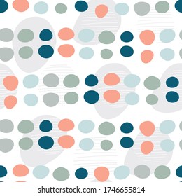 Abstract vector spotty seamless pattern