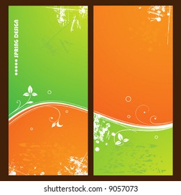 Abstract vector spring background.