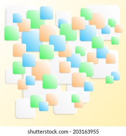 Abstract vector square background