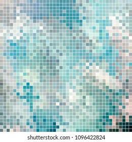 abstract vector square pixel mosaic background