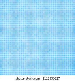 abstract vector square pixel mosaic background - light blue