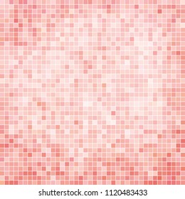 abstract vector square pixel mosaic background - pink