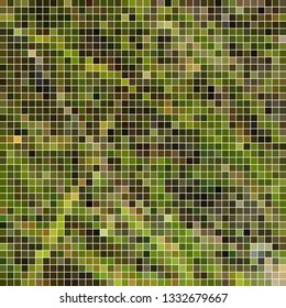 abstract vector square pixel mosaic background - green