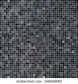 abstract vector square pixel mosaic background - gray