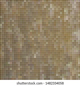 abstract vector square pixel mosaic background - brown