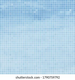 abstract vector square pixel mosaic background - light blue