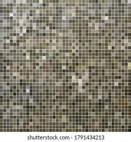 abstract vector square pixel mosaic background - gray