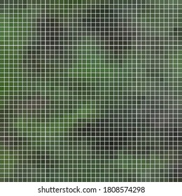 abstract vector square pixel mosaic background - green