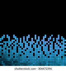 abstract vector square pixel mosaic background