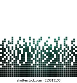 abstract vector square pixel mosaic background