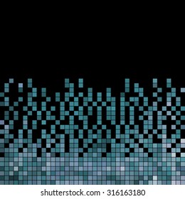 abstract vector square pixel mosaic background