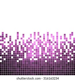 abstract vector square pixel mosaic background