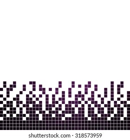abstract vector square pixel mosaic background