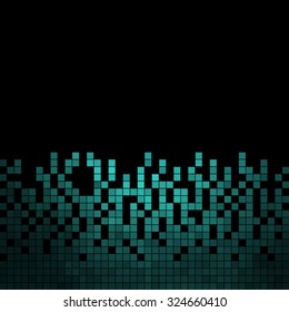 abstract vector square pixel mosaic background