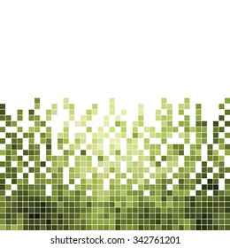 abstract vector square pixel mosaic background