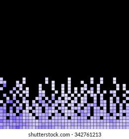 abstract vector square pixel mosaic background