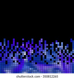 abstract vector square pixel mosaic background