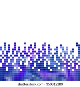 abstract vector square pixel mosaic background