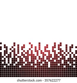 abstract vector square pixel mosaic background