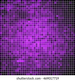 abstract vector square pixel mosaic background - violet
