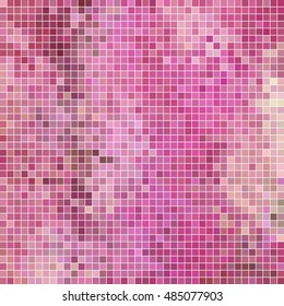 abstract vector square pixel mosaic background - purple and violet