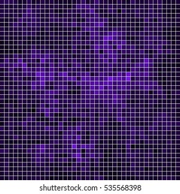 abstract vector square pixel mosaic background - violet