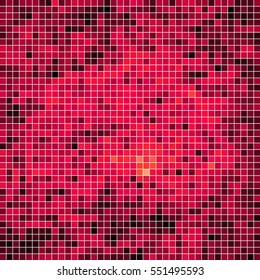 abstract vector square pixel mosaic background - purple