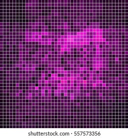 abstract vector square pixel mosaic background - violet