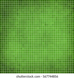 abstract vector square pixel mosaic background - green