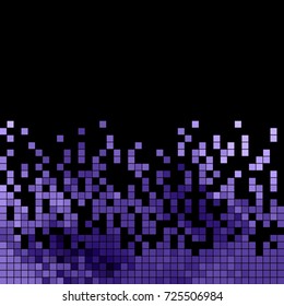 abstract vector square pixel mosaic background - violet