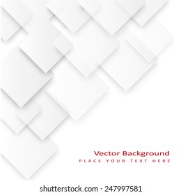 Abstract vector squares background. The template is ready to accommodate your text