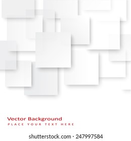 Abstract vector squares background. The template is ready to accommodate your text