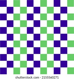 Abstract vector Squares green blue  background Checkered Lattice Pattern  green blue 