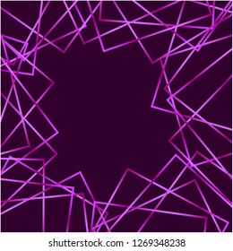 Abstract vector of squares in purple frame