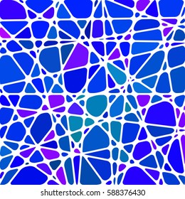 Abstract vector stained. Glass mosaic background.  blue and violet