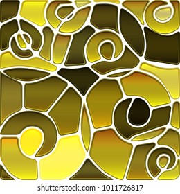 abstract vector stained-glass mosaic background